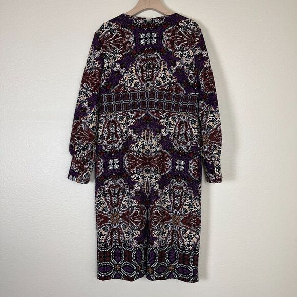 Chico's Womens Size 1P Medallion Print Sheath Midi NEW Dress Floral Party Office - Picture 15 of 15